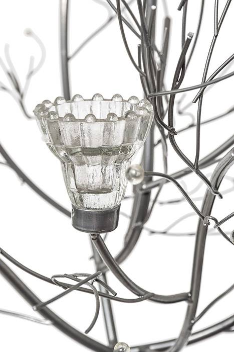 5ft Tree Candleholder Silver