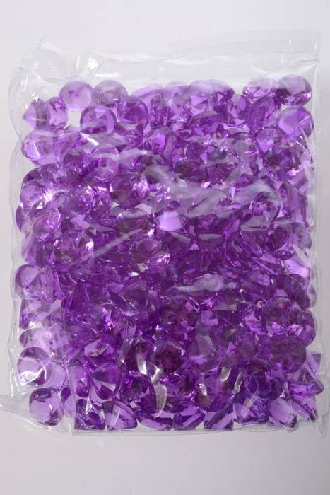 20mm Acrylic Diamond Purple Pkg/1lb
