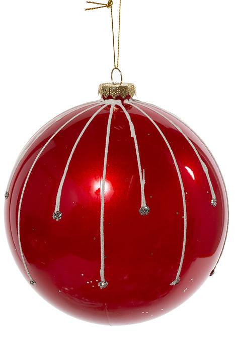 140mm Ball W/glitter/laser Red