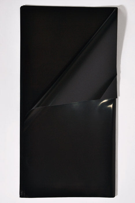 22.5" 2 Tone Waterproof Wrapping Paper Black/Black Pkg/20