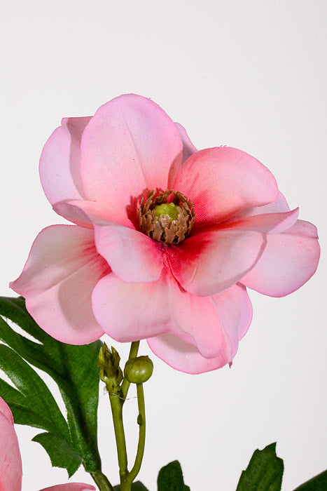 26" Silk Poppy Spray Light Coral