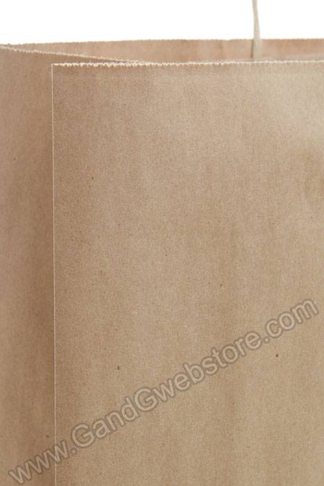 16" X 6" X 19" Queen Kraft Shopping Bag Natural Pkg/10