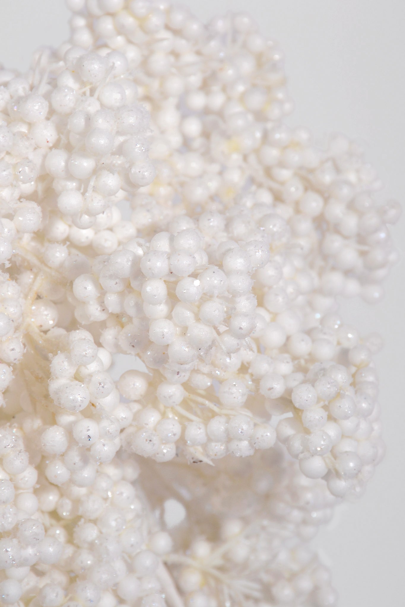 38" Artificial Berry Cluster Spray Cream