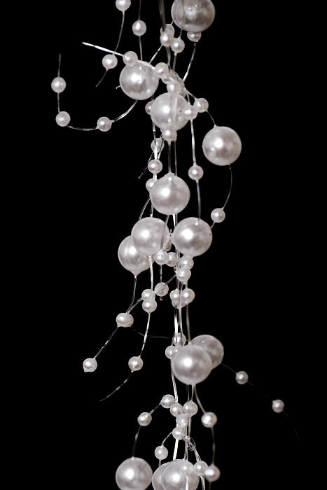 6.8Ft Pearl Garland White
