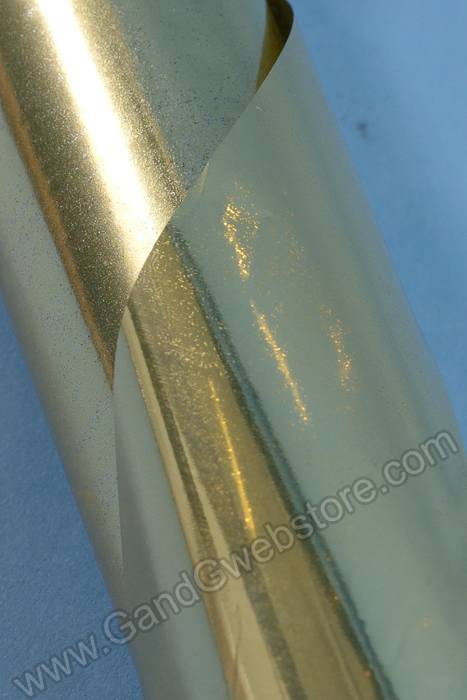 30" X 50ft Metalized Krystalphane Roll Gold/gold