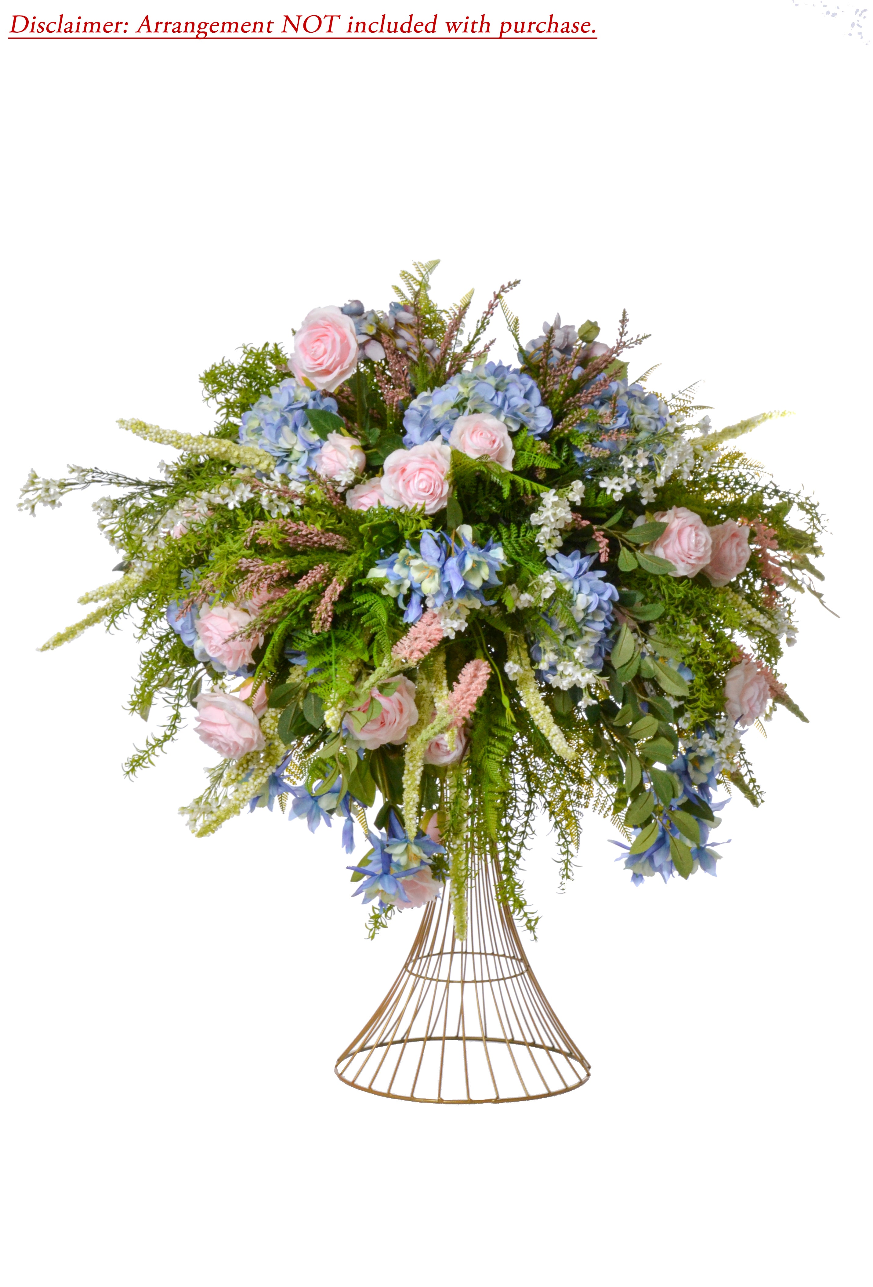 23" Reversible Wire Stand Gold