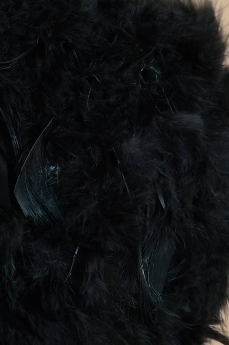 10" Chandelle Feather Pom Black