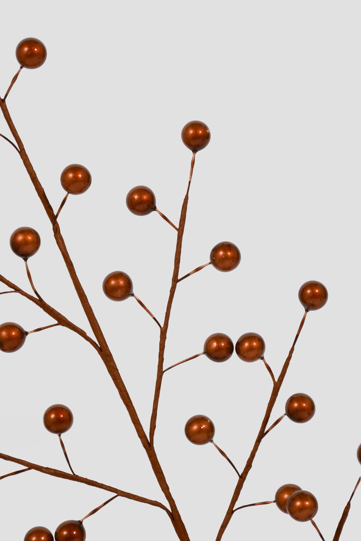 18" Metallic Berry Spray Brown Pkg/12