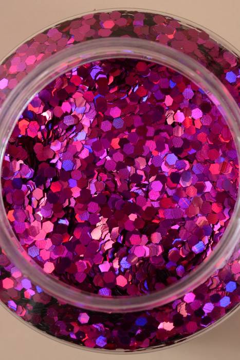 16oz X 0.125" Laser Glitter Fuchsia