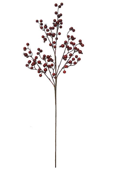 26" Water Proof Mixed Berry/Crabapple Spray Burgundy