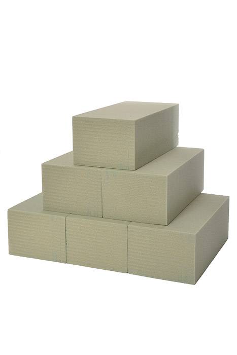 7.8" X 3.8" X 2.8" Dry Foam Block Green Pkg/20