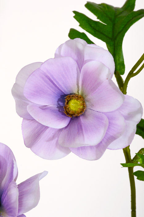 26" Silk Poppy Spray Lavender