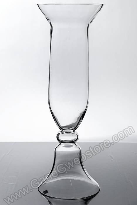21" Reversible Glass Vase Clear