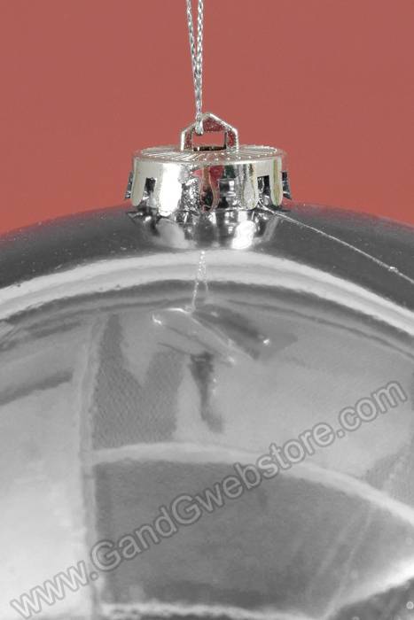 200mm Shiny Plastic Ball Silver