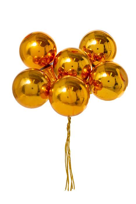 30mm Gloss Glass Ball Ornament Copper Pkg/72