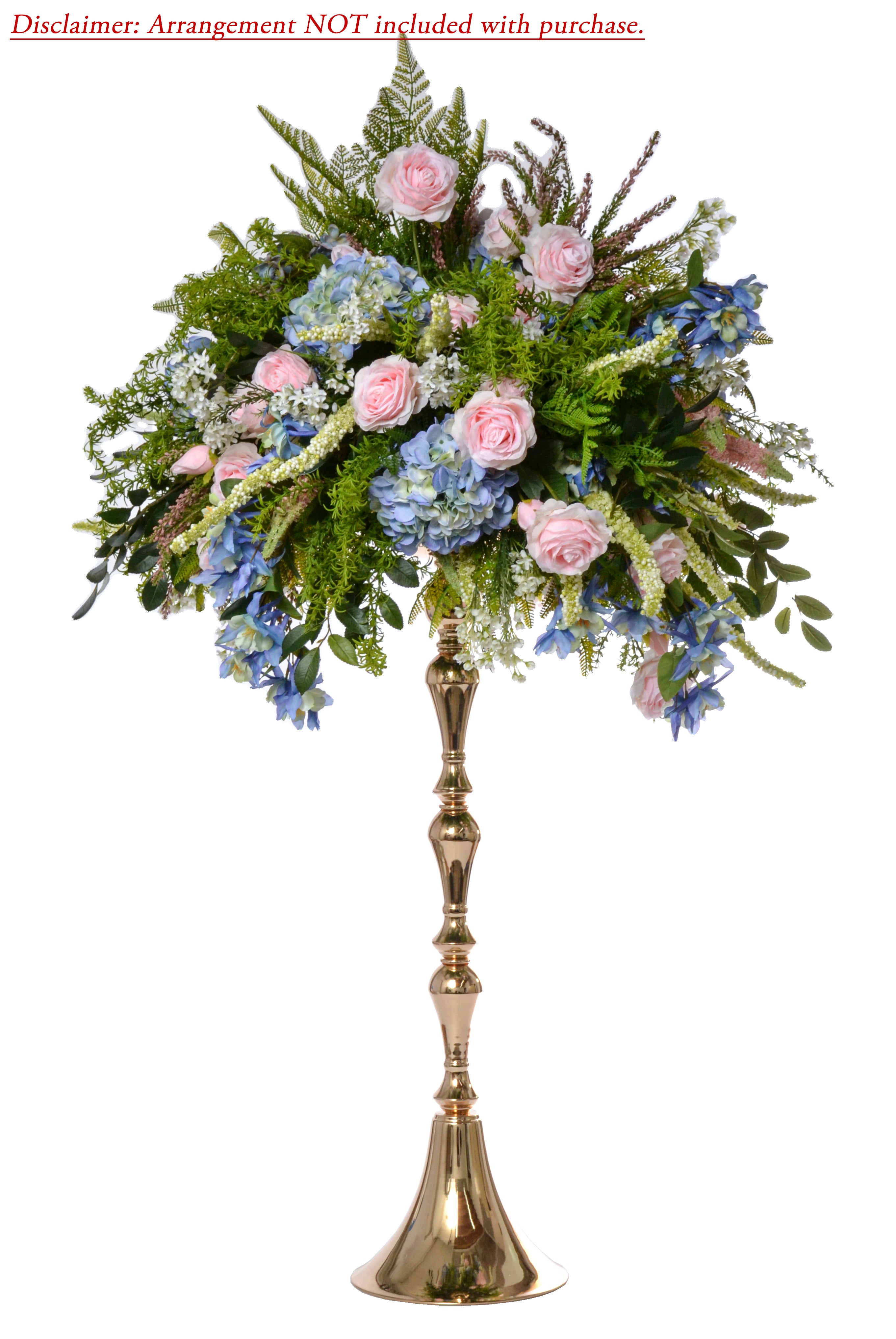 37" Metal Bouquet Stand Gold