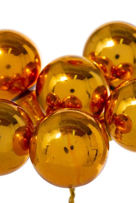 30mm Gloss Glass Ball Ornament Copper Pkg/72