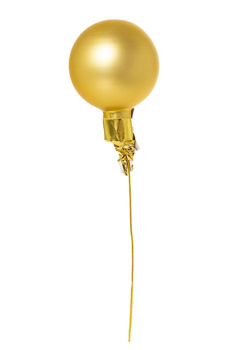 40mm Matte Glass Ball Gold Pkg/48