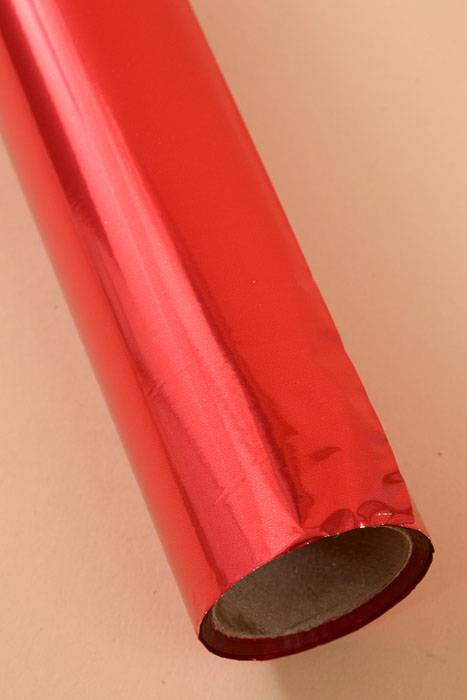 30" X 50ft Metallic Krystalphane Roll Red/red