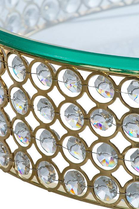 9.75"/ 12"/ 13.75"/ 16" Glass/metal/bead Cake Stand Gold