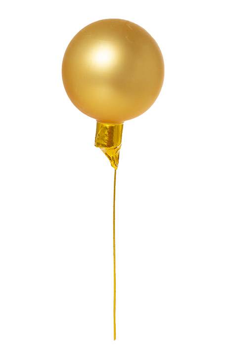 50mm Matte Glass Ball Gold Pkg/24
