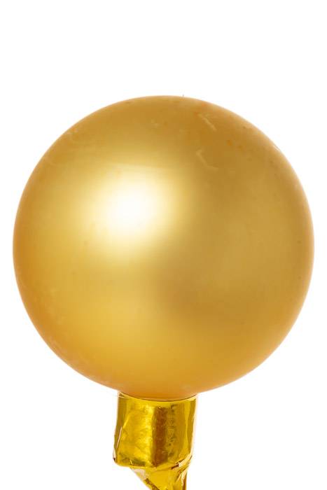 50mm Matte Glass Ball Gold Pkg/24