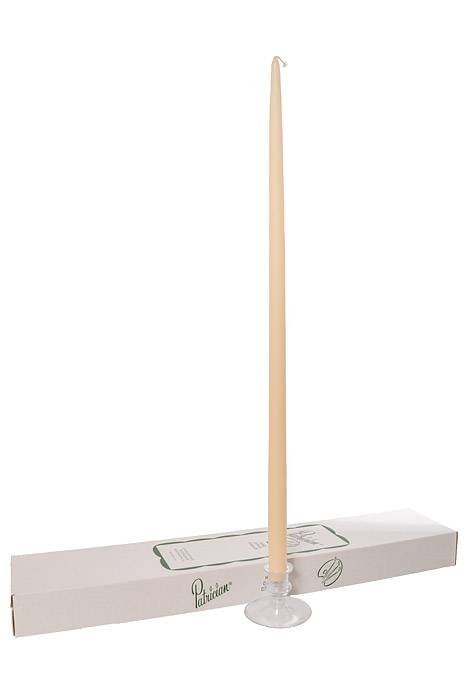 24" Patrician Taper Ivory Candle Box/12