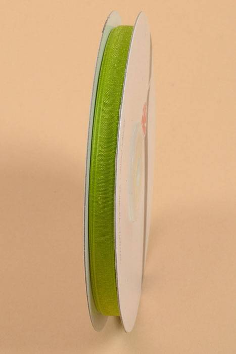 Organdy Ribbon Lime Green