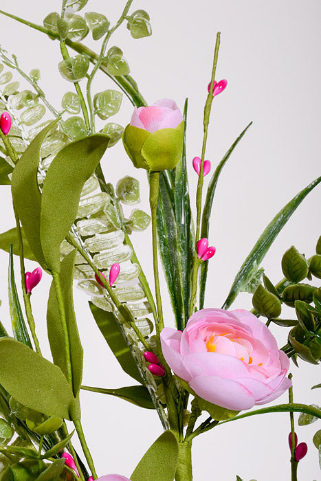 26.5" Silk Ranunculus Spray Pink
