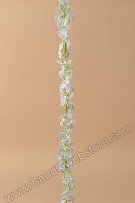 48" Wisteria Garland Cream Pkg/3