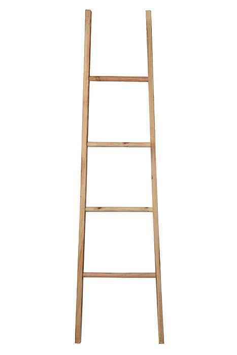 60" Wood Ladder Natural