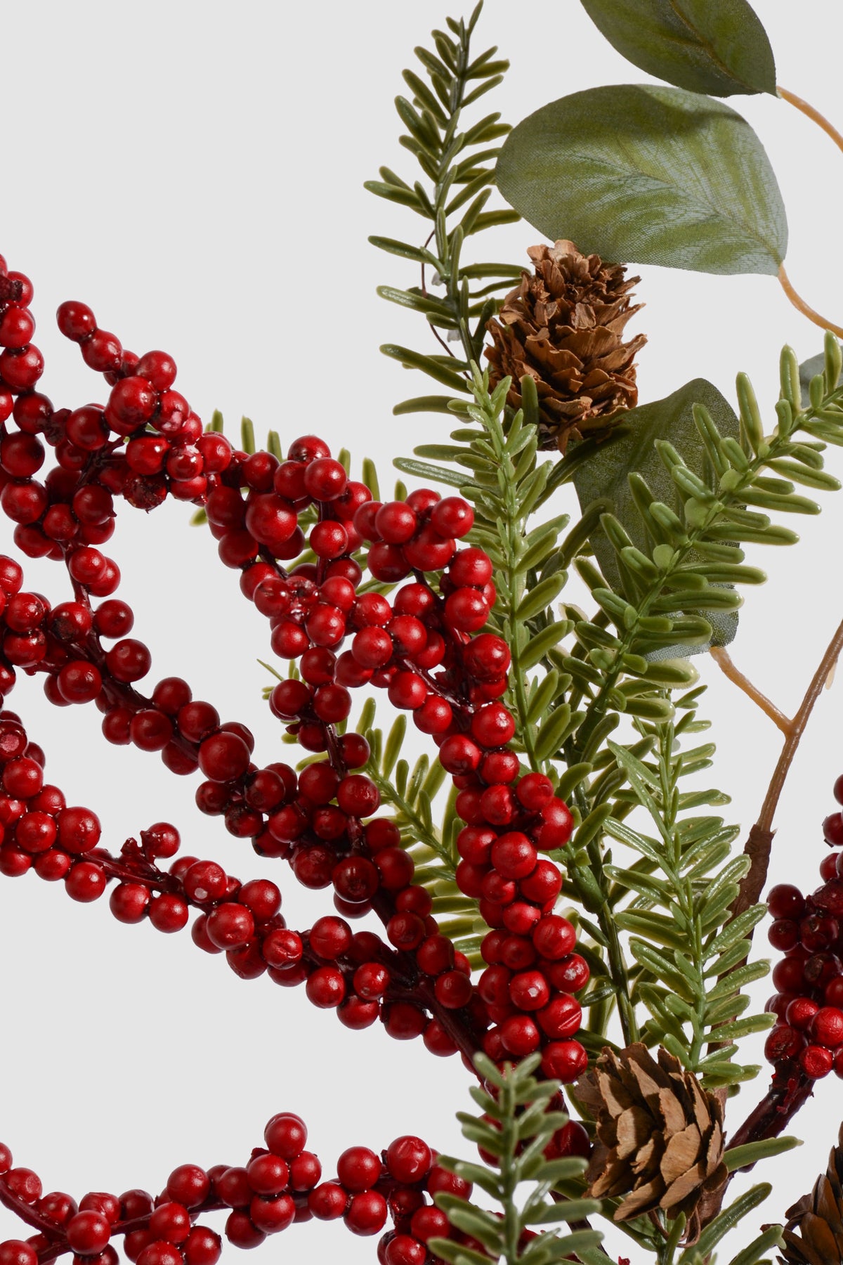 32" Eucalyptus Berry Spray Red