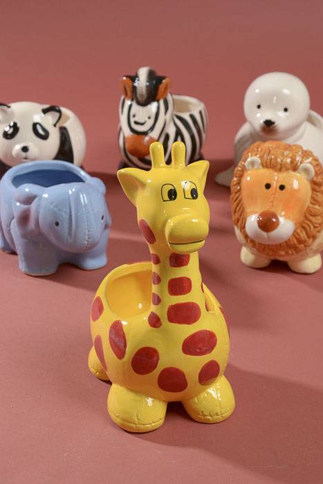 4"-5" Baby Zoo Assorted Planters Set/6