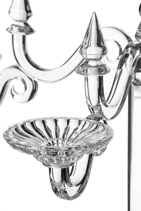 43" Crystal 5-lite Candelabrum W/glass Clear