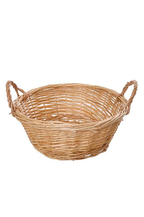 9.5" Round Willow Tray Natural