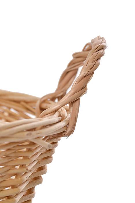 9.5" Round Willow Tray Natural