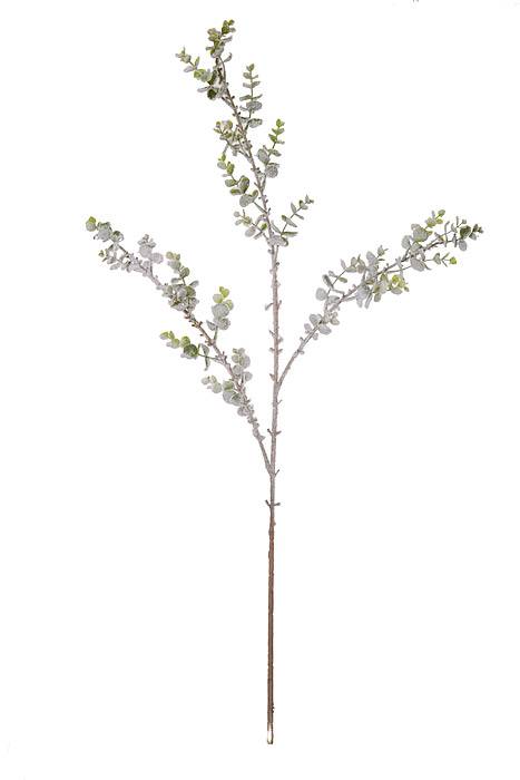 43" Heavy Snow Eucalyptus Spray Frosted Green