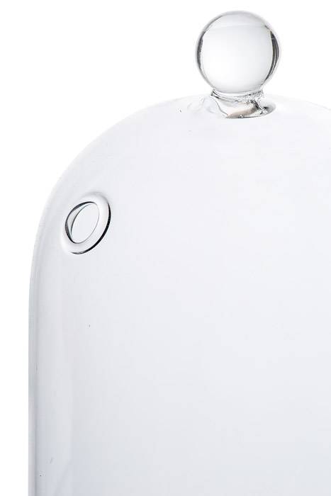 7.5" Glass Dome W/base Clear