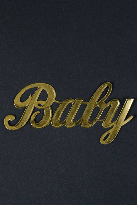 2.25" Large Paper "baby" Gold Pkg/10