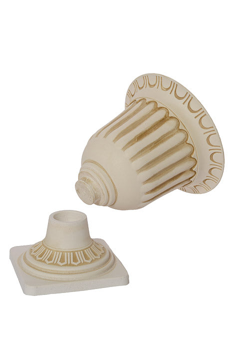 11.5" X 14" Plastic Flower Pot Ivory