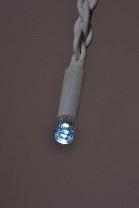 12Ft Twinkle Icicle Lights White