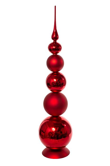 33" Jumbo Shiny & Matte Tower Red