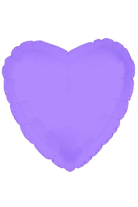 18" Heart Foil Balloon Lavender Pkg/10