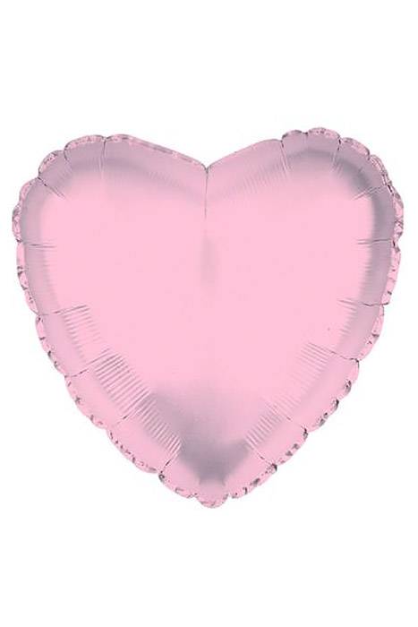 18" Heart Foil Balloon Rose Gold Pkg/10