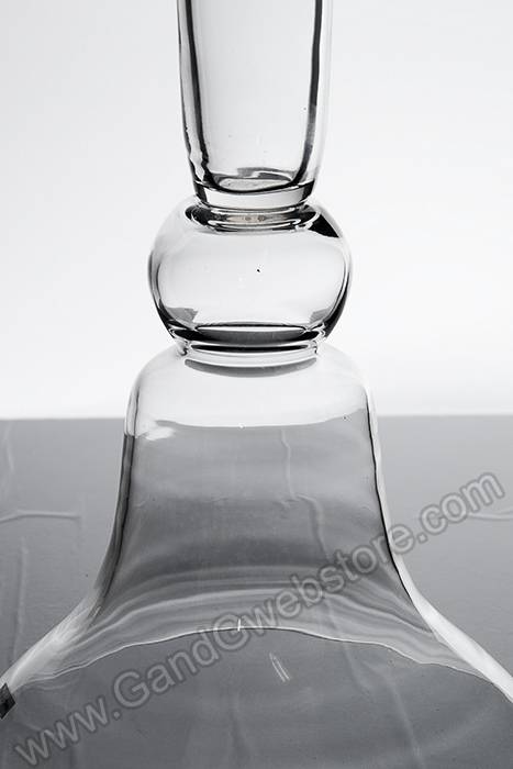 9.5" X 10.5" X 31.5" Glass Vase Clear