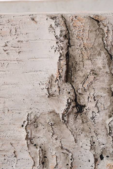 5.5" Rectangular Cement Birch Bark Design Planter