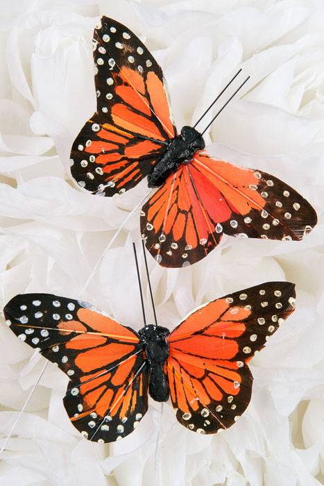 3" Butterfly Monarch Pkg/12