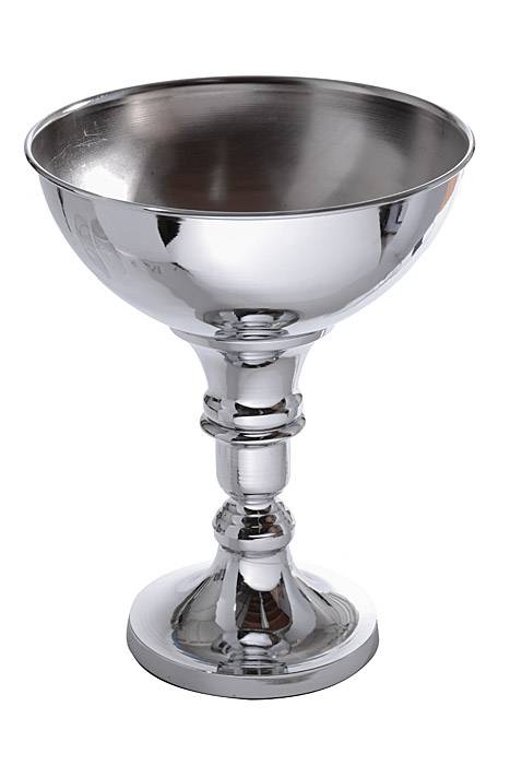 12.50" X 15.75" Metal Bouquet Stand Silver