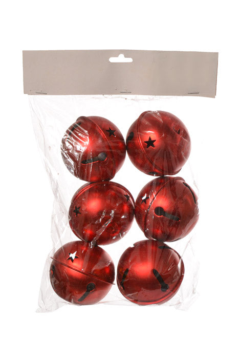 3" Jingle Bell (Red) Pkg/6