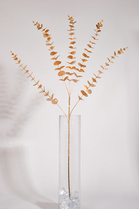 33.5" Metallic Eucalyptus Spray Gold